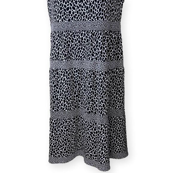 Michael Kors Animal Print Keyhole Midi Dress 2X - Picture 9 of 10